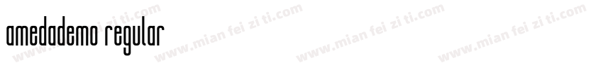 amedademo regular字体转换